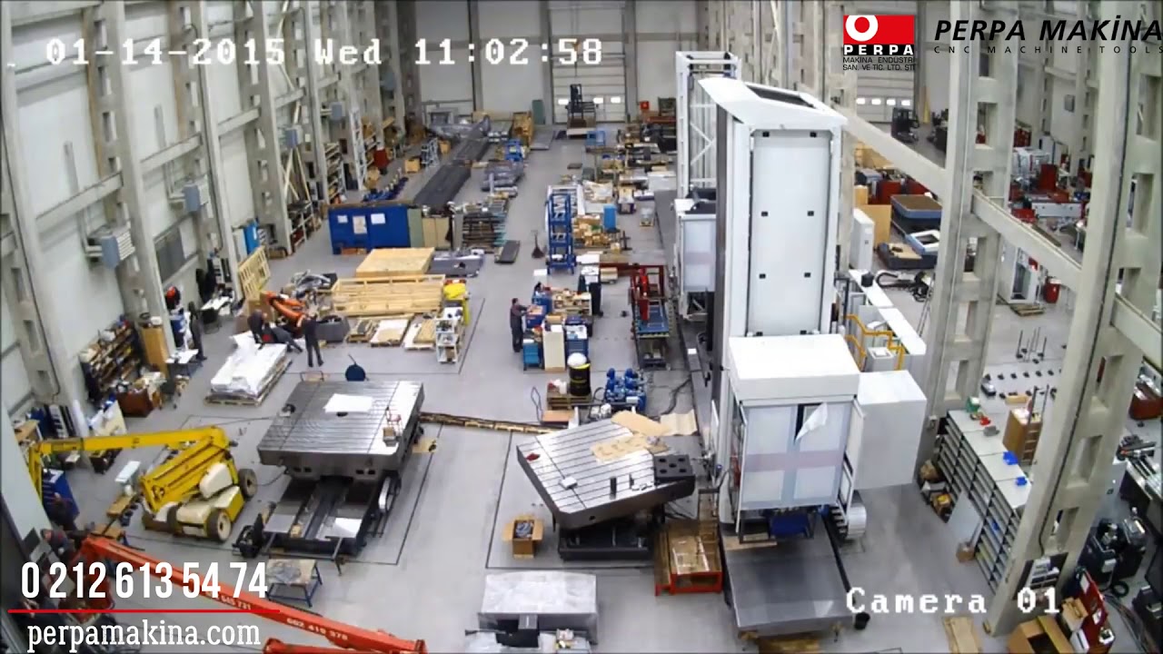 FERMAT CNC Borverk Tezgahları - WRF 160 Yer Tipi (Platino) Tezgahın Kurulumu