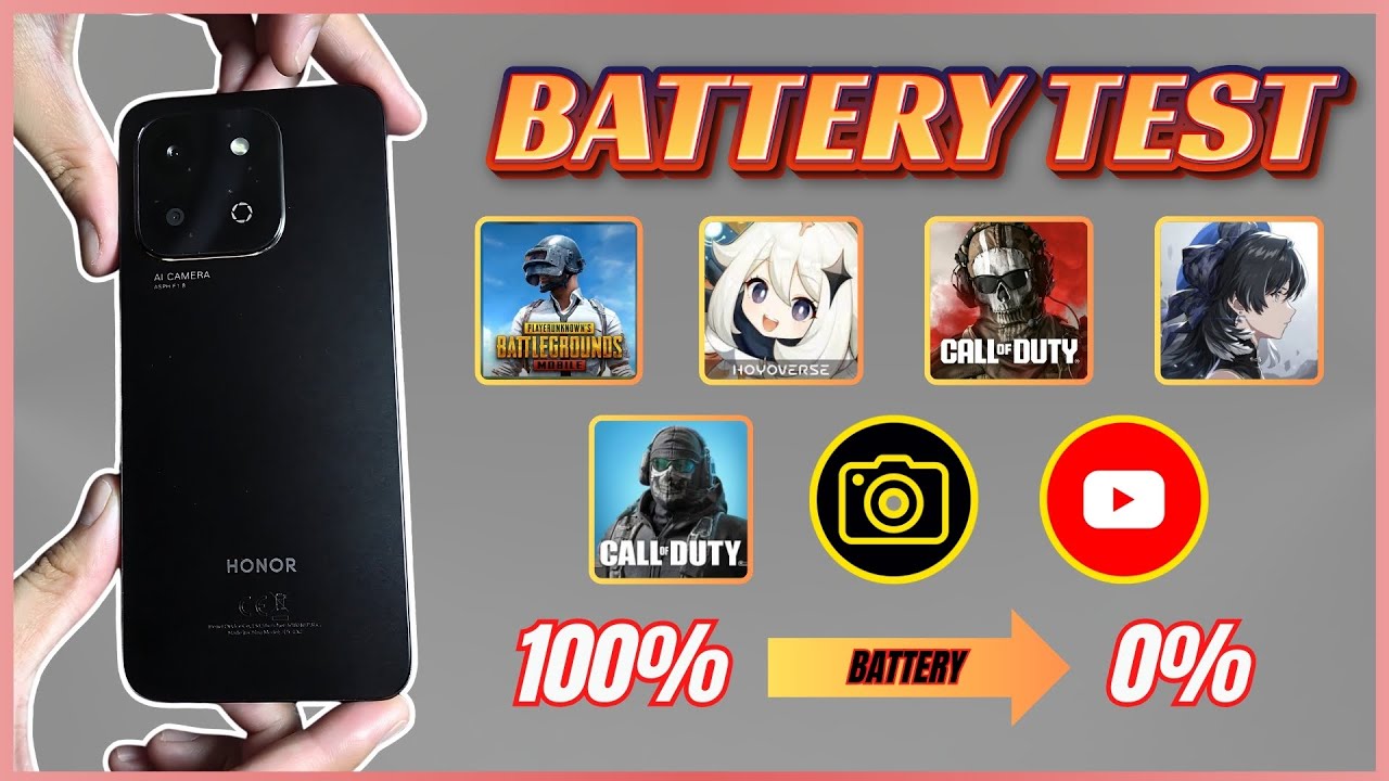 Honor X6b Battery Drain Test