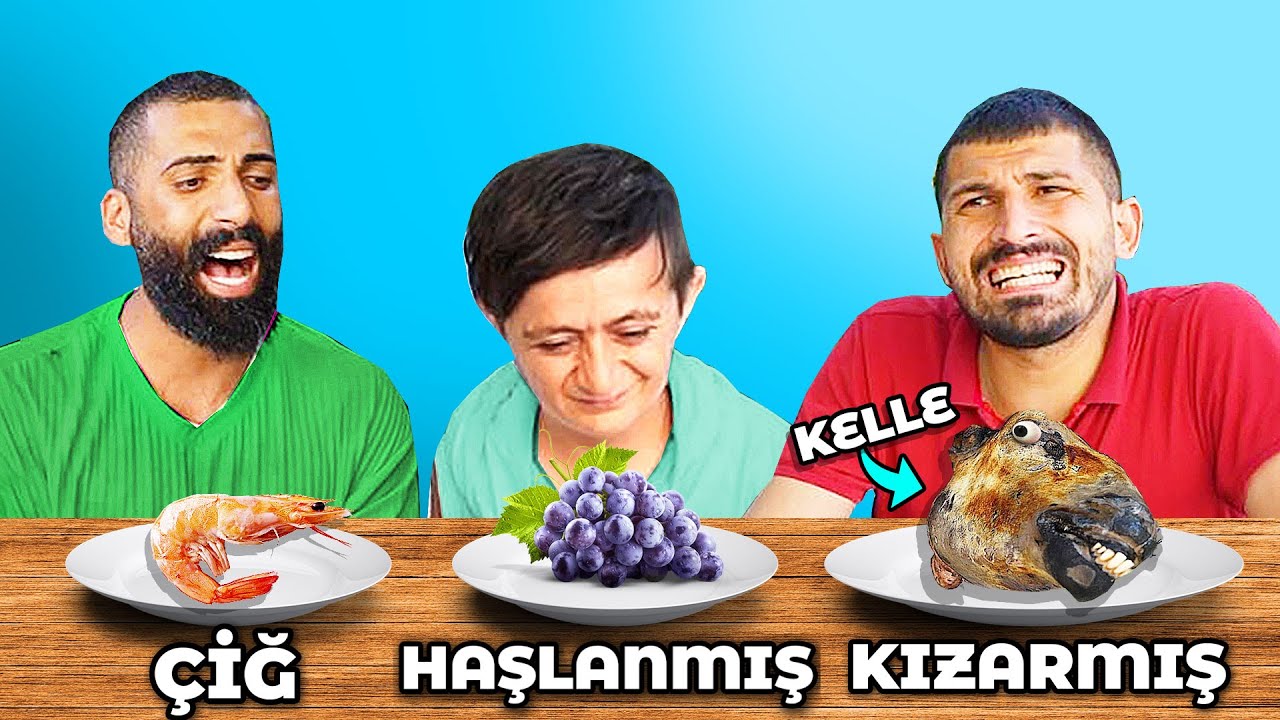 &Ccedil;İĞ HAŞLANMIŞ KIZARMIŞ CHALLENGE !! (Kelle,Karides...) @SefaKndr @emregull