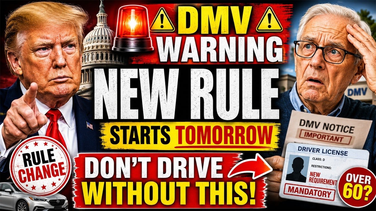 🚨 Предупреждение DMV для водителей старше 60 лет: новые правила вступают в силу ЗАВТРА. Не садите...