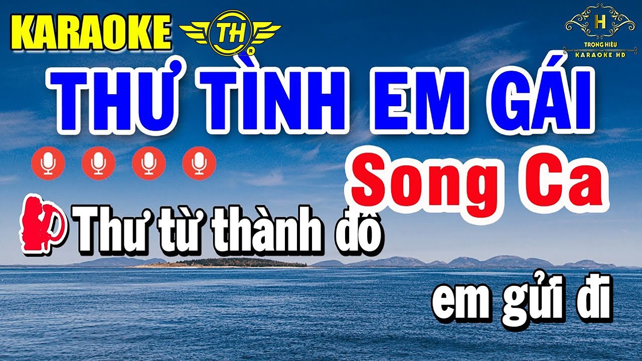Thư T&igrave;nh Em G&aacute;i Karaoke Song Ca Nhạc Sống Dễ H&aacute;t 2024 | Trọng Hiếu