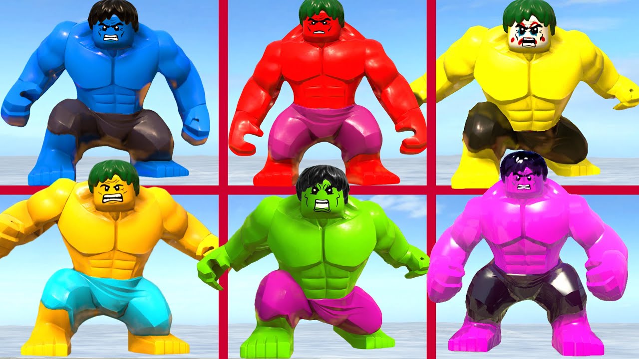 Every Hulk COLORS in LEGO VideoGames