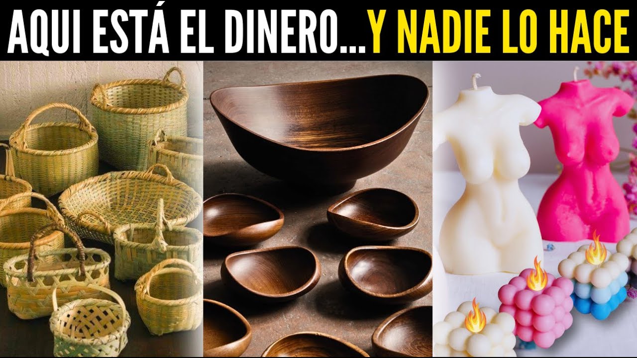 26 Negocios con MANUALIDADES que pocos HABLAN  &ldquo;Negocios ARTESANALES Rentables&rdquo;