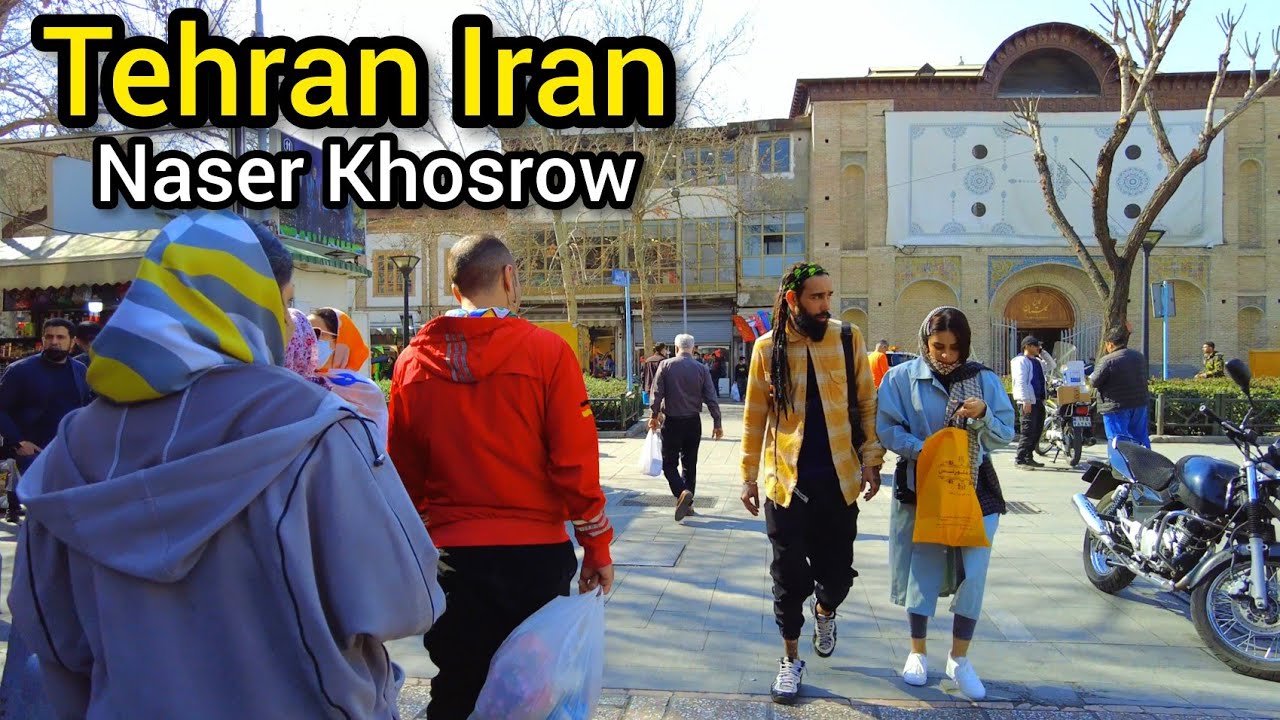 IRAN -(4k) Naser Khosrow St & Marvi Alley Tehran2022/ تهران، ناصرخسرو - کوچه مروی
