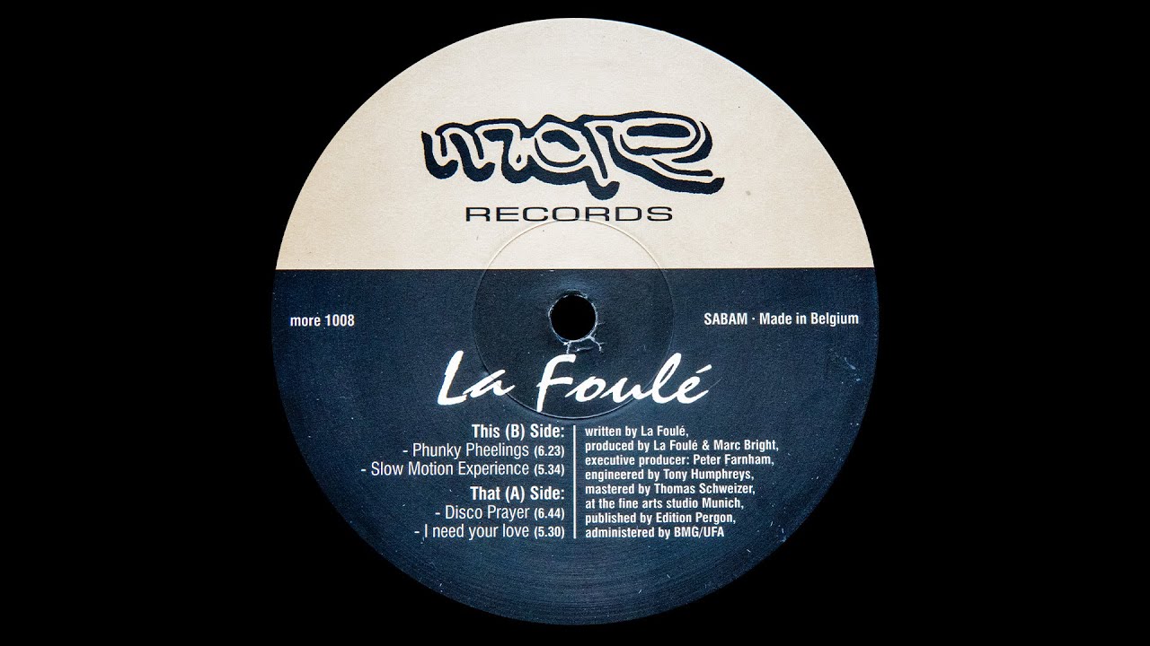 La Foulé - Slow Motion Experience (1996) 𝘋𝘪𝘴𝘤𝘰 𝘏𝘰𝘶𝘴𝘦 𝘝𝘪𝘯𝘺𝘭 𝘗𝘭𝘢𝘺