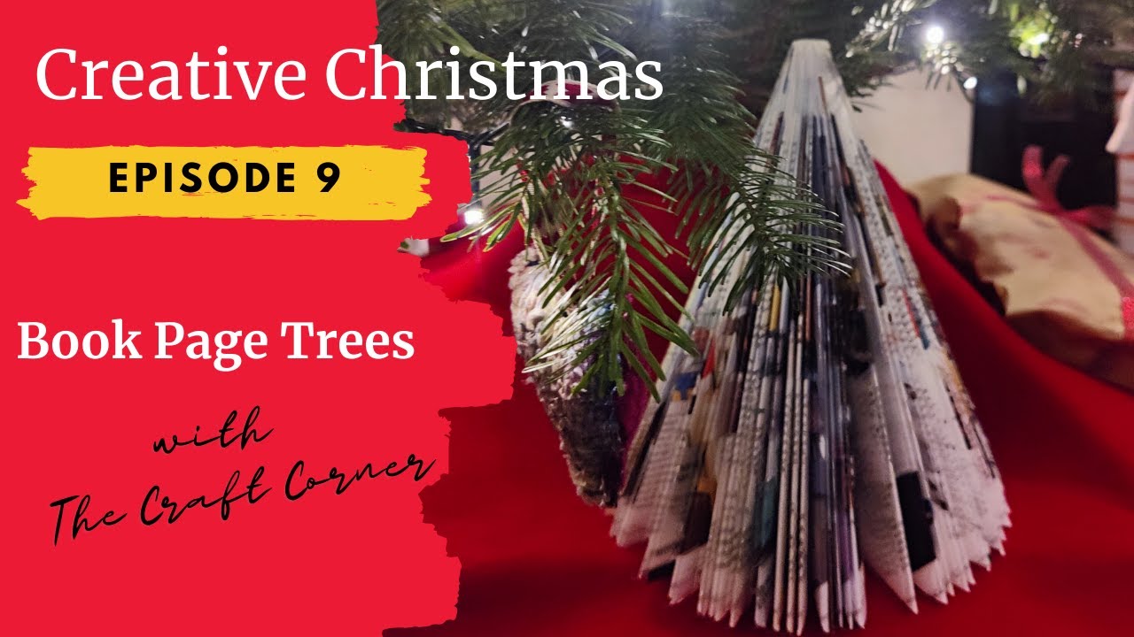 Make a Paper Christmas Tree using an upcycled magazine  - A Creative Christmas, Episode 9