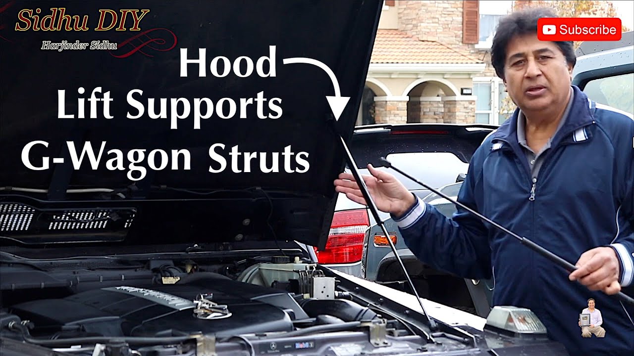 Replacing Lift Struts Quickly & Easily | How To Change Front Hood Lift Supports Struts on Mercedes