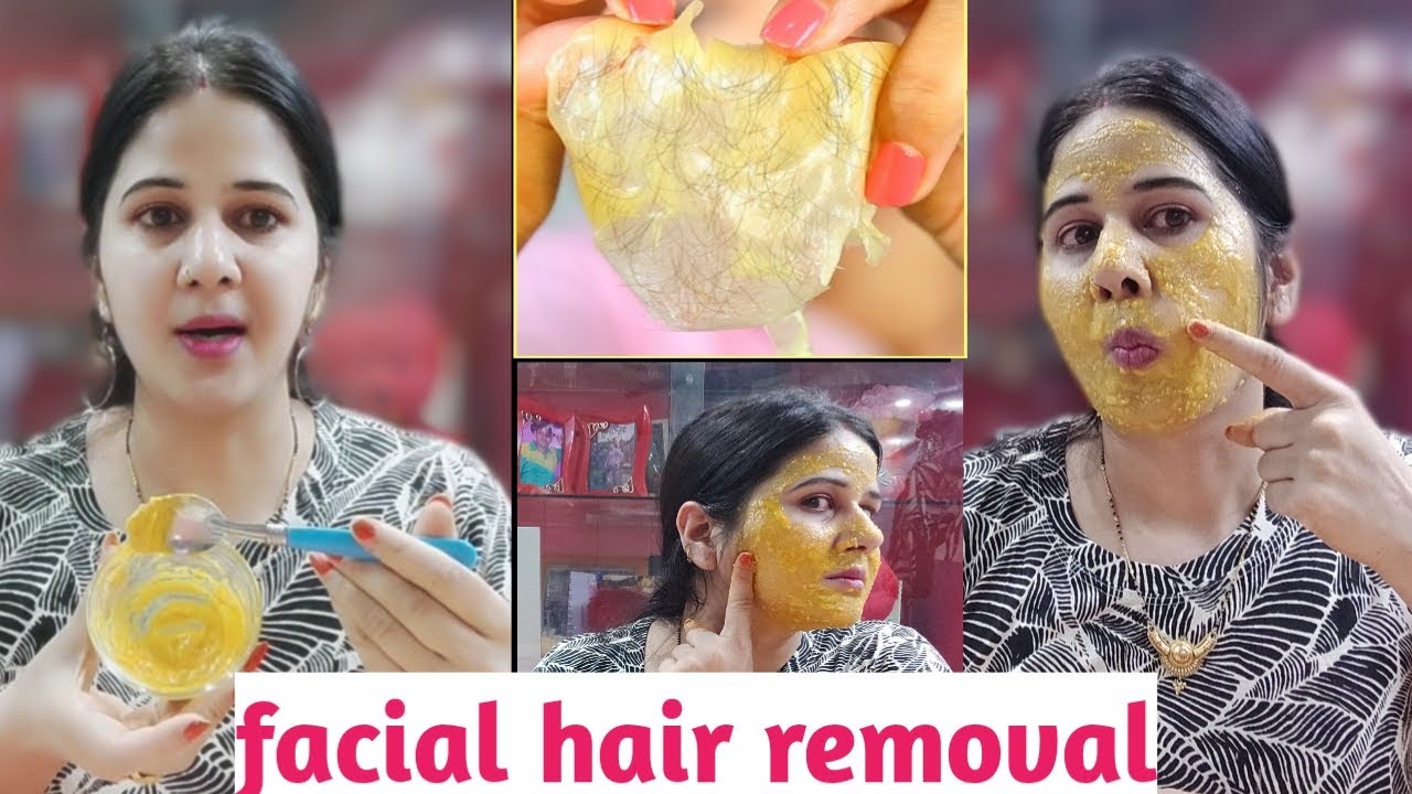10 मिनट में अनचाहे बालों को जड़ से खत्म करें 👌Remove facial hair at home in 10 minutes #facialhair