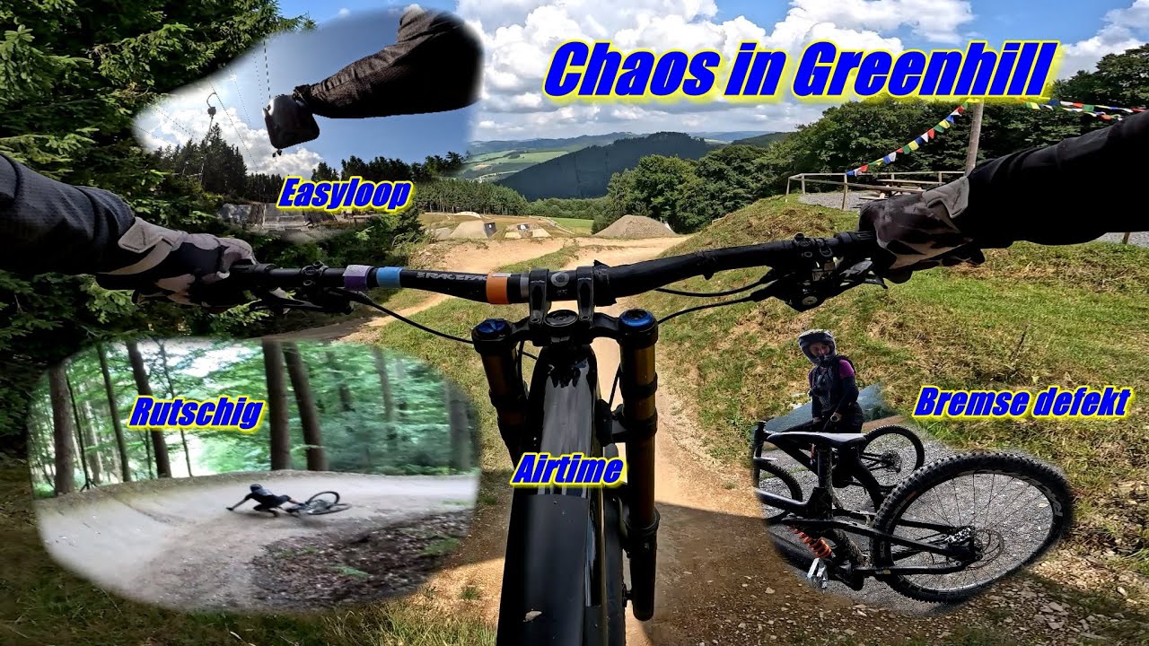 Bikepark Greenhill Juli 2025 Chaos Wochenende Bremsscheibe verbogen, weggerutscht und Spaß gehabt