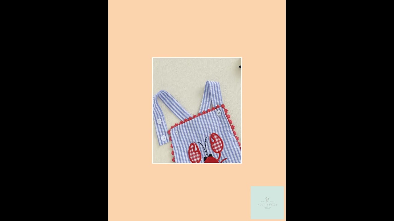 Seersucker Lobster Romper