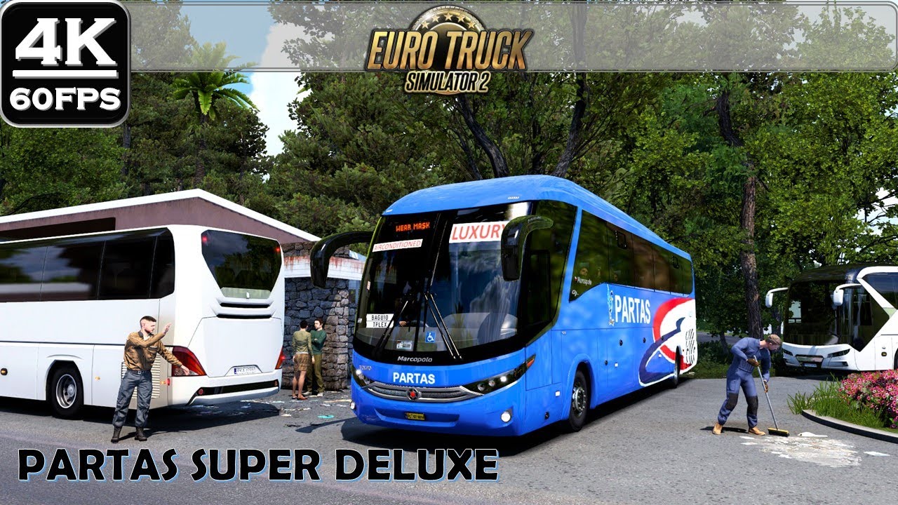 ETS2 PARTAS DELUXE BUS MOD | TRIP TO BAGUIO VIA TPLEX| PH BUS MOD V 1.46