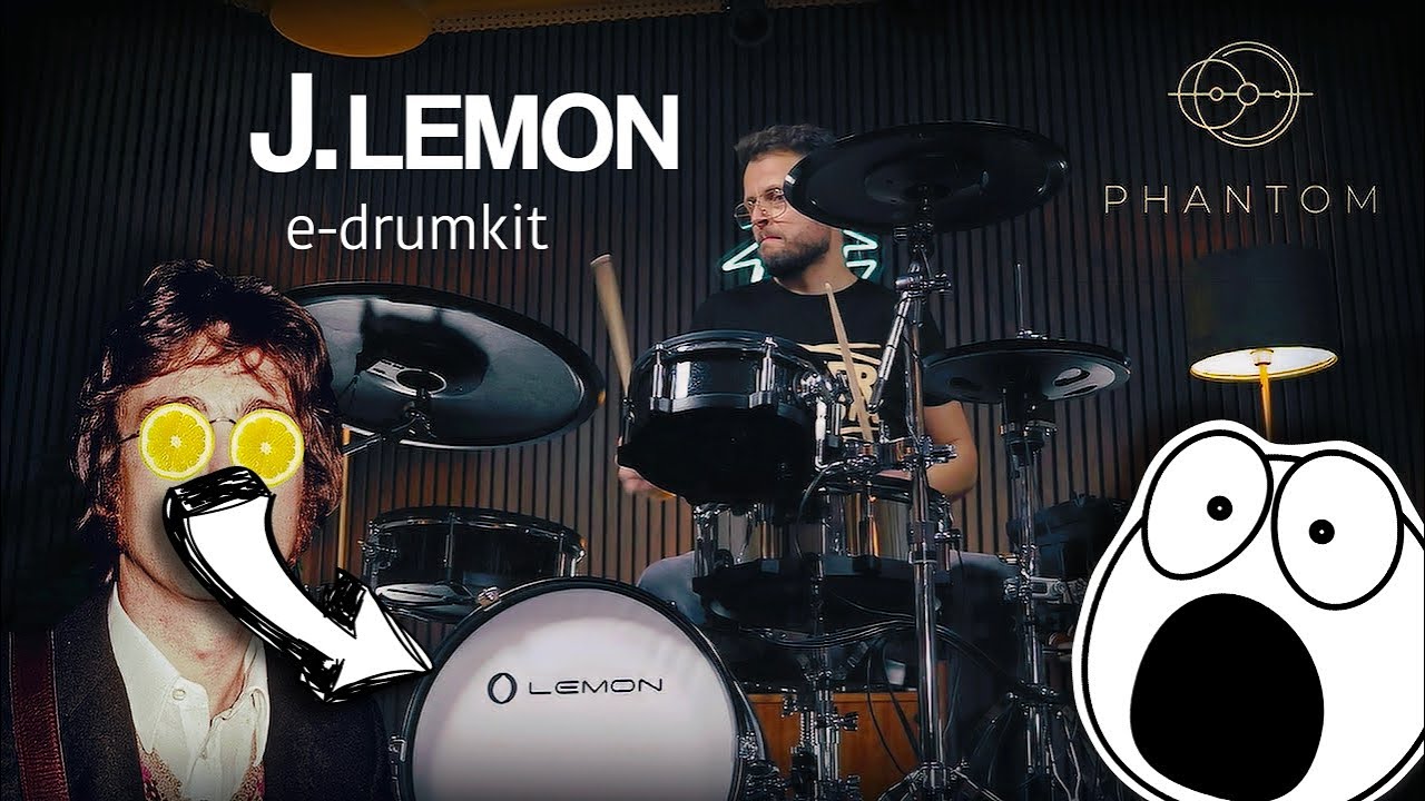 The sensational J. Lemon e-drum kit feat. Phantom cymbals & EZdrummer 3