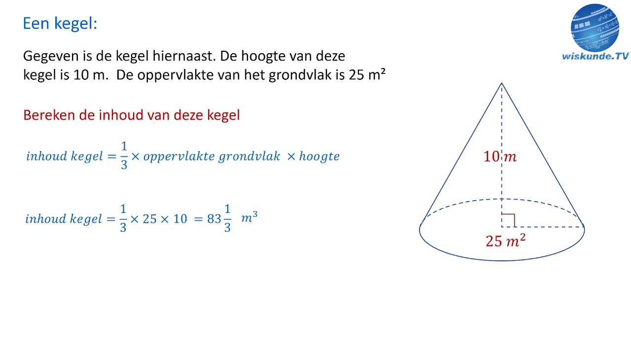 wat is een kegel - Wiskunde TV