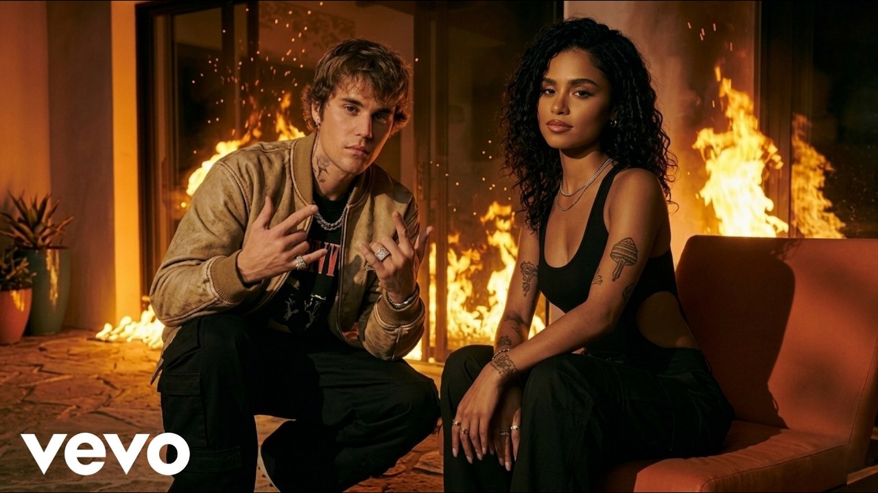 Tyla Ft. Justine Bieber - Close To Fire ( Official Lyrics Video )