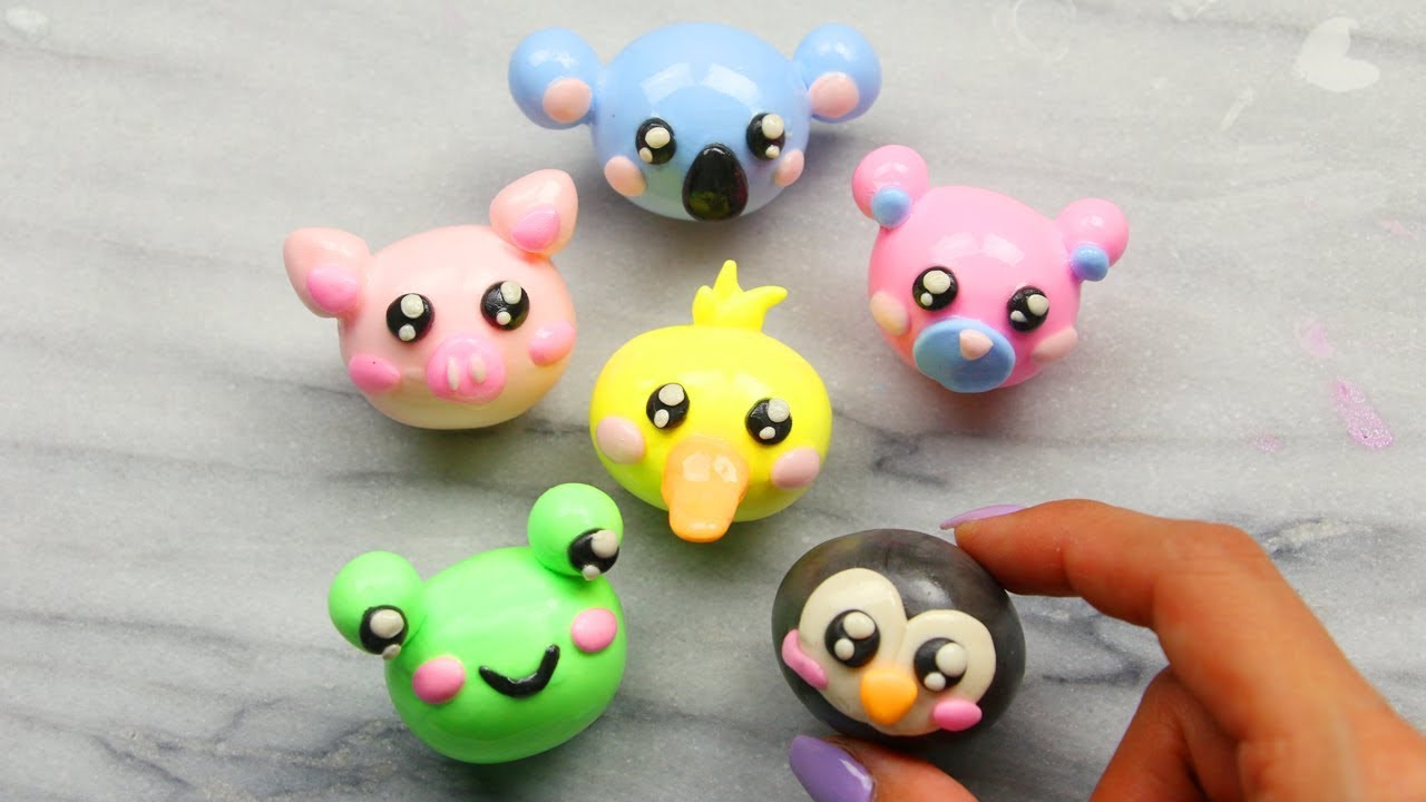 How to Make Cute Animal Themed Clay Art! Satisfying Clay Cracking ASMR Video Compilation #16!