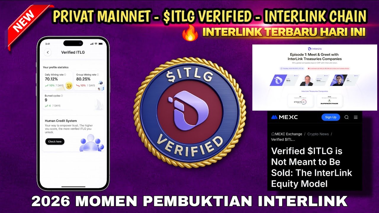 $ITLG VERIFIED - INTERLINK CHAIN - PRIVAT MAINNET - INTERLINK TREASURY - INTERLINK TERBARU HARI INI