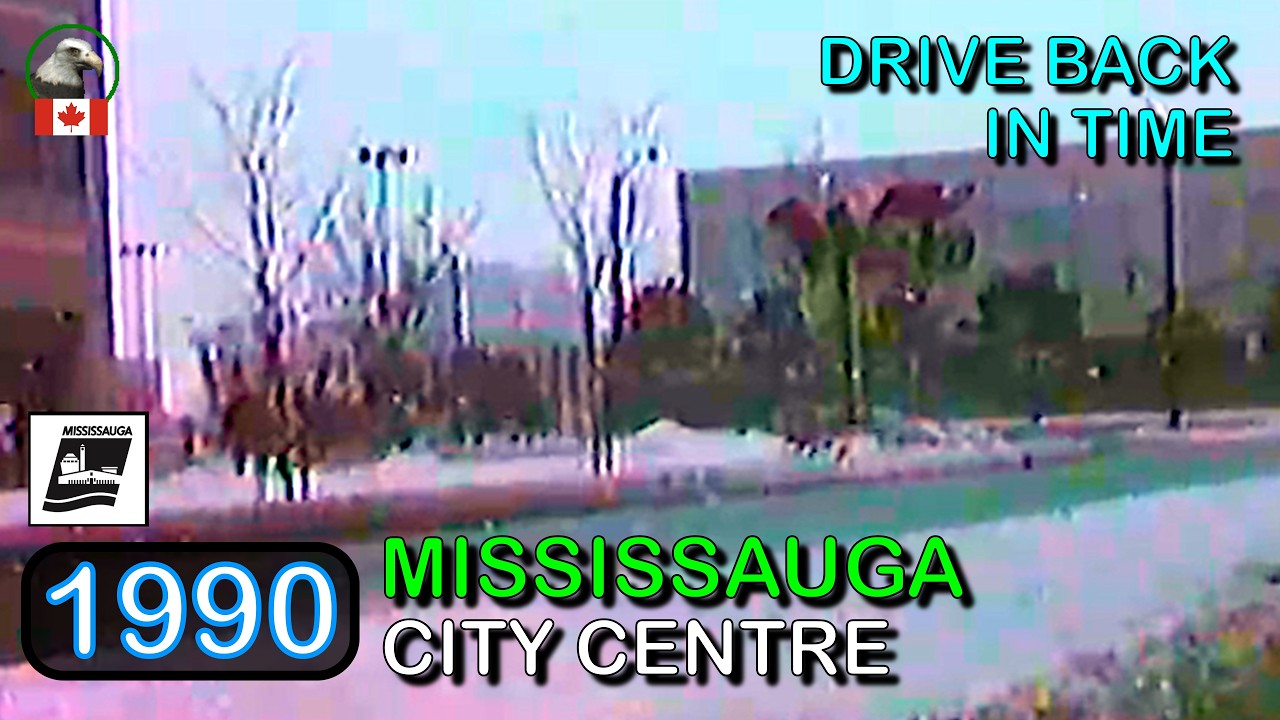 1990 - Mississauga City Centre | Cooksville  🚕 Drive Back In Time 🕰