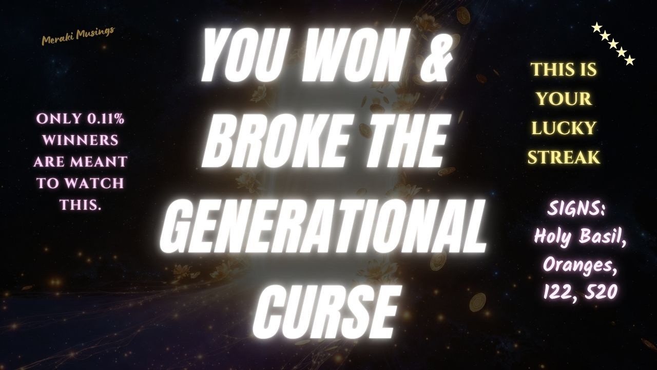 YOU BROKE GENERATIONAL CURSE ✯ Your Angels Have a message for you 𖤓 YES, You Won 𖤓 Don't Do It Now