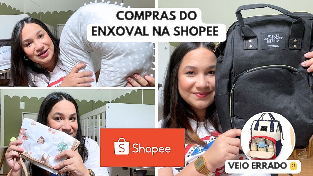 ENXOVAL DA MAMÃE E DO BEBÊ NA SHOPEE | VALE A PENA? Últimas compras para a mala da maternidade