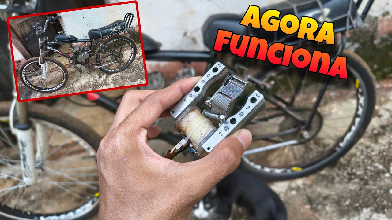Trocando a bobina da motorizada 80cc e tentando fazer funcionar