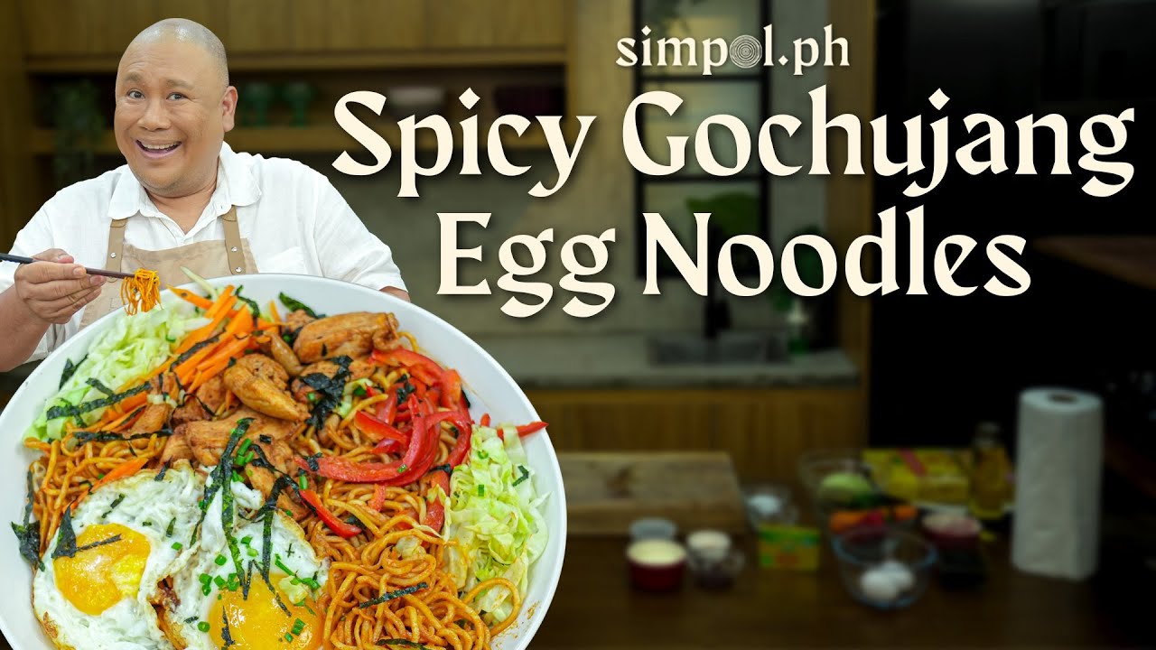 Spicy Gochujang Egg Noodles Recipe | K-Drama-inspired Creamy Chicken Noodles Made Easy
