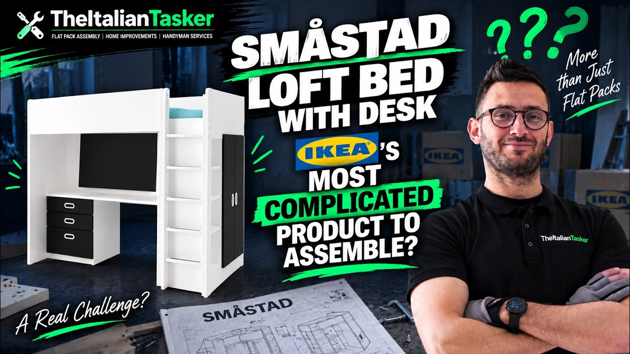 How To Assemble IKEA Smastad Loft Bed With Desk | Easy Setup Guide For Small Bedrooms