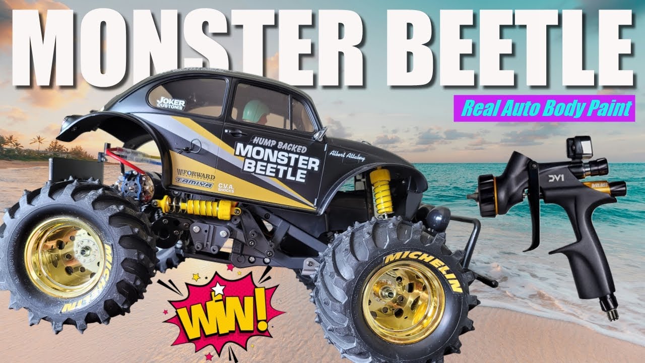 Tamiya Monster Beetle Black Edition - Nicely Upgraded, Custom Paint, You can WIN THIS RC!