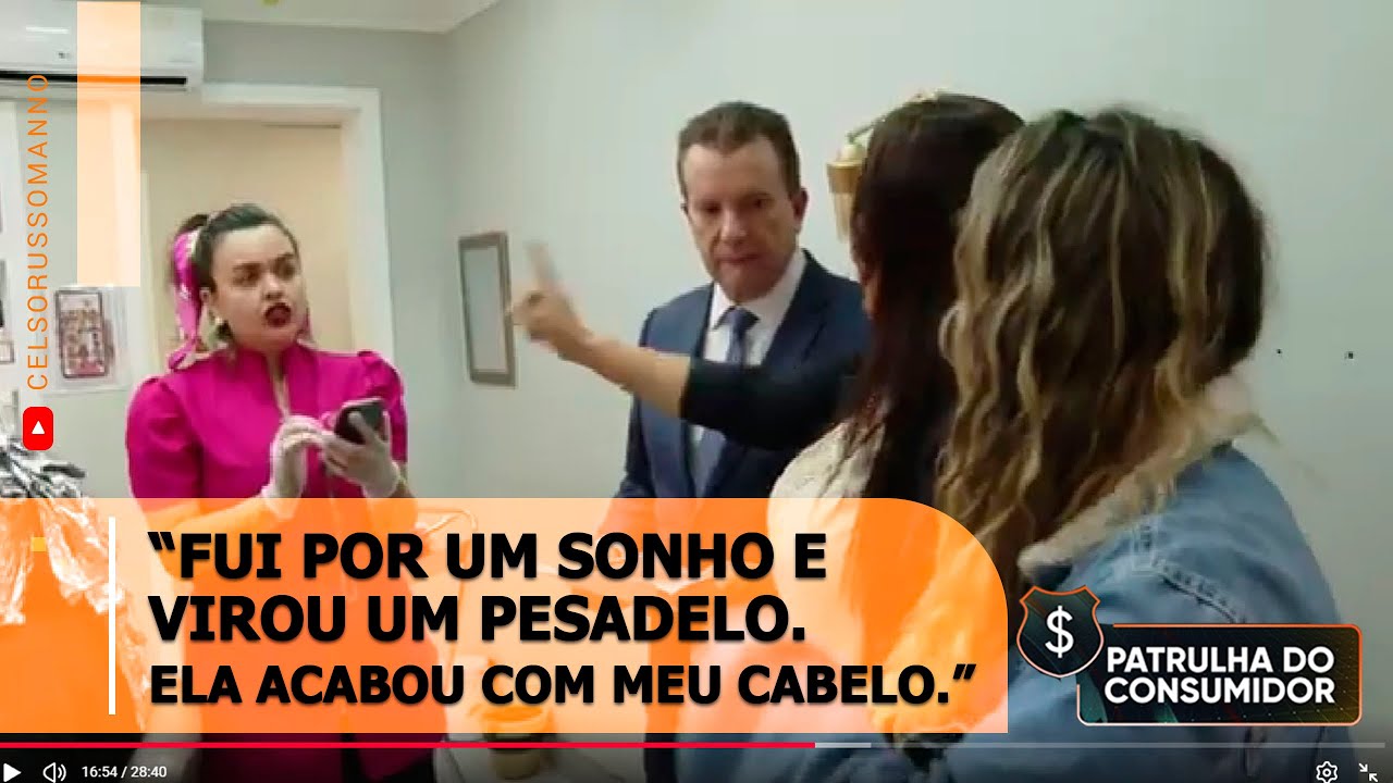 “Fui por um sonho e virou um pesadelo. Ela acabou com meu cabelo.”
