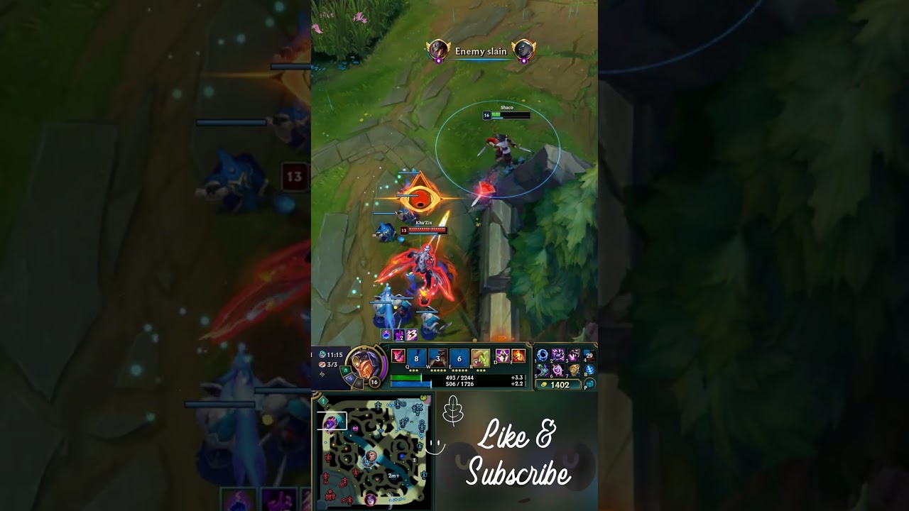 Ещё один лесник попал в ловушку Шако!! #leagueoflegends #shaco #shorts #gaming