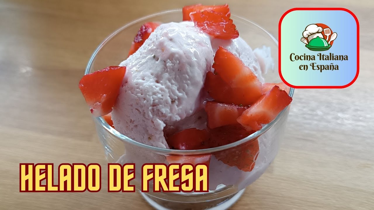 EL AUTÉNTICO GELATO ITALIANO DE FRESA SIN MÁQUINA QUE TE HARÁ VIAJAR A ITALIA