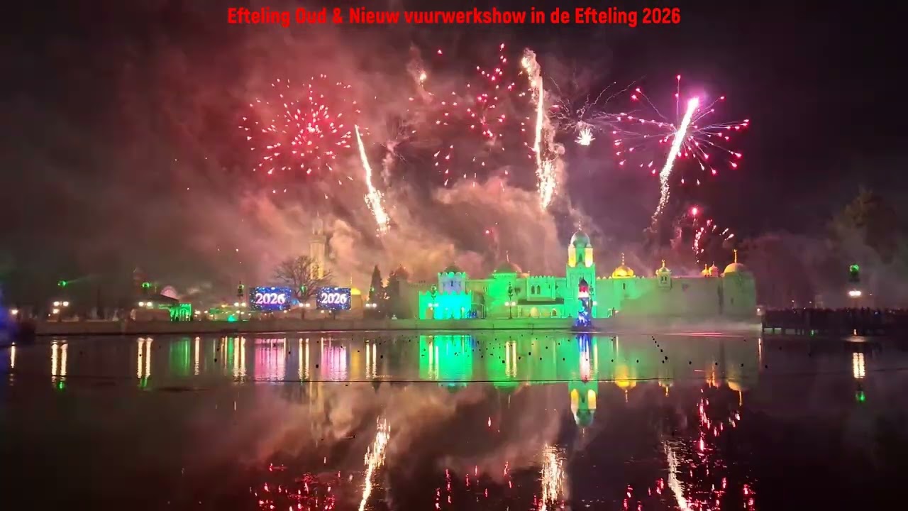 Efteling Oud & Nieuw vuurwerkshow in de Efteling 2026