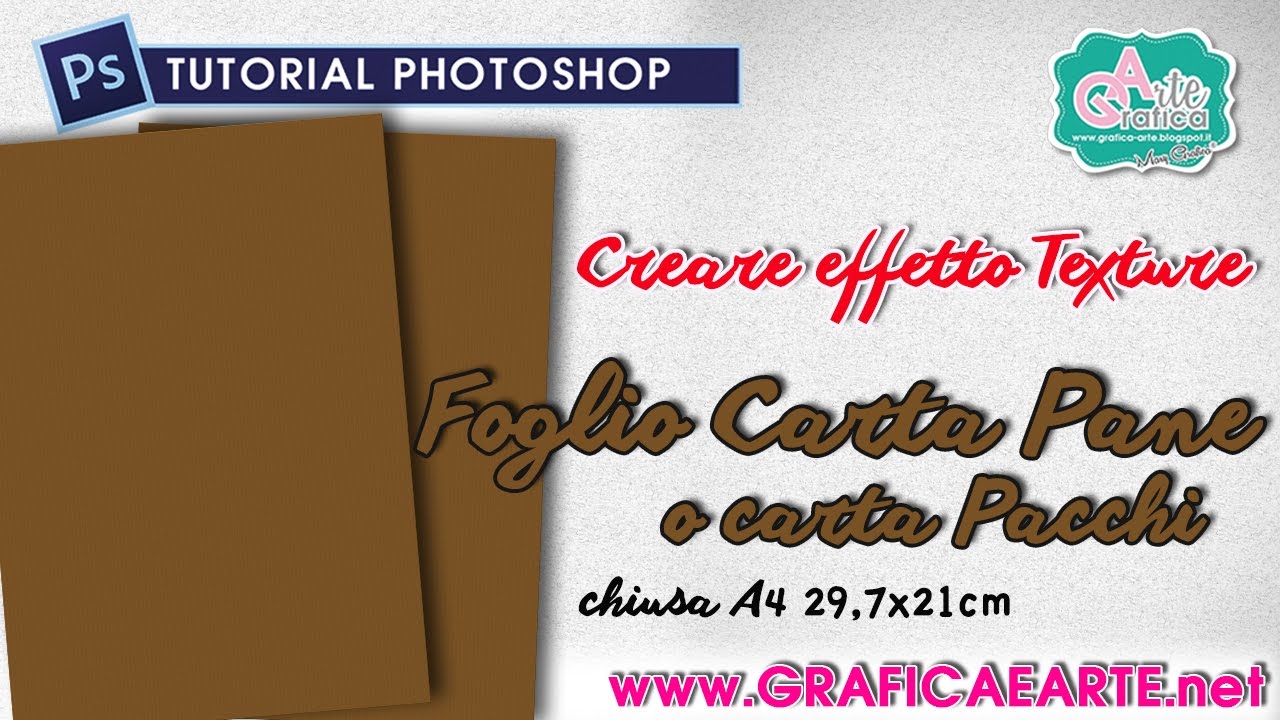 Creare TEXTURE effetto carta imballo o pane - Tut. Photoshop 147