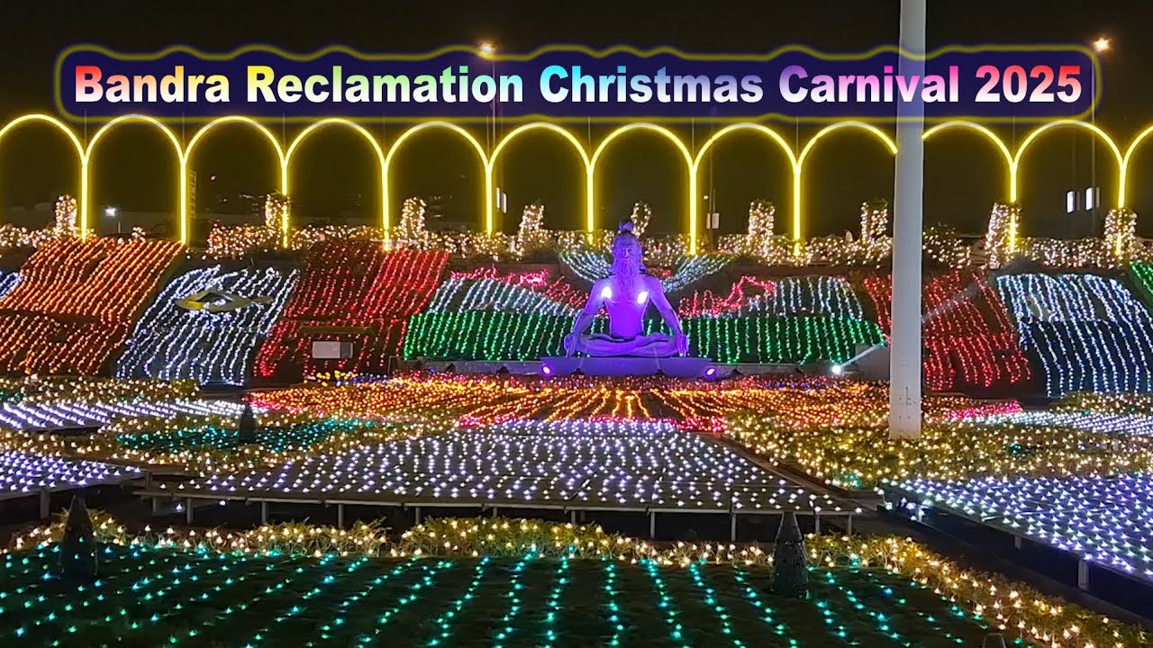 Bandra Reclamation Christmas 2025 | Mumbai Christmas Celebration 🎄 Christmas n New Year Vibes 2026