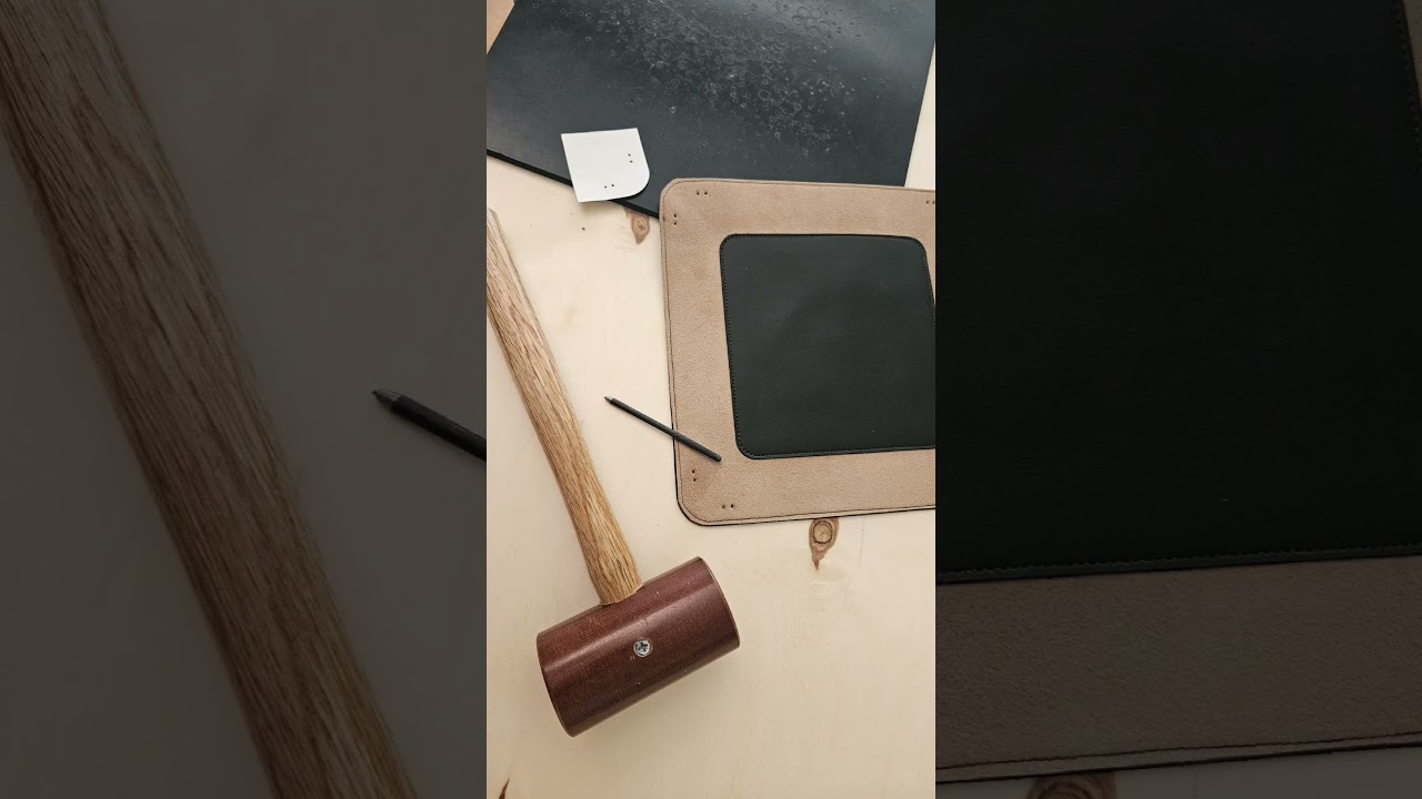 Crafting a sleek valet tray from scratch using cactus vegan leather