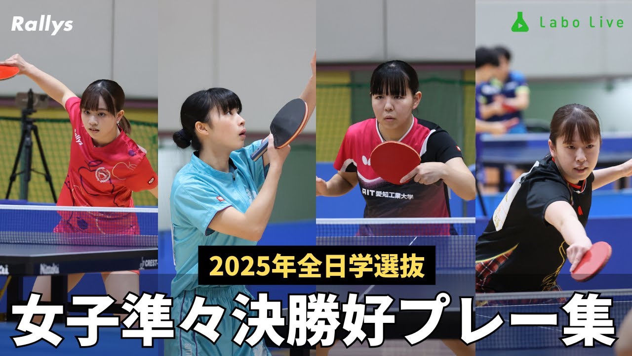 【超ハイレベル】全日学選抜2025女子準々決勝好プレー集