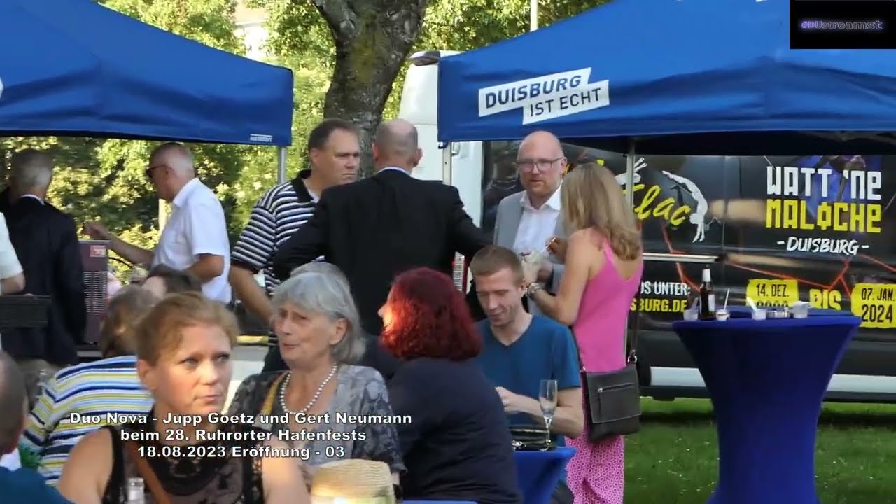 28. Ruhrorter Hafenfest - Duo Nova - Jupp Goetz und Gert Neumann Eröffnung 03