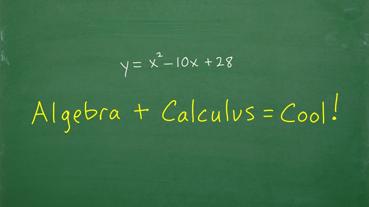 Algebra + Calculus = Let’s Look at An EASY Example