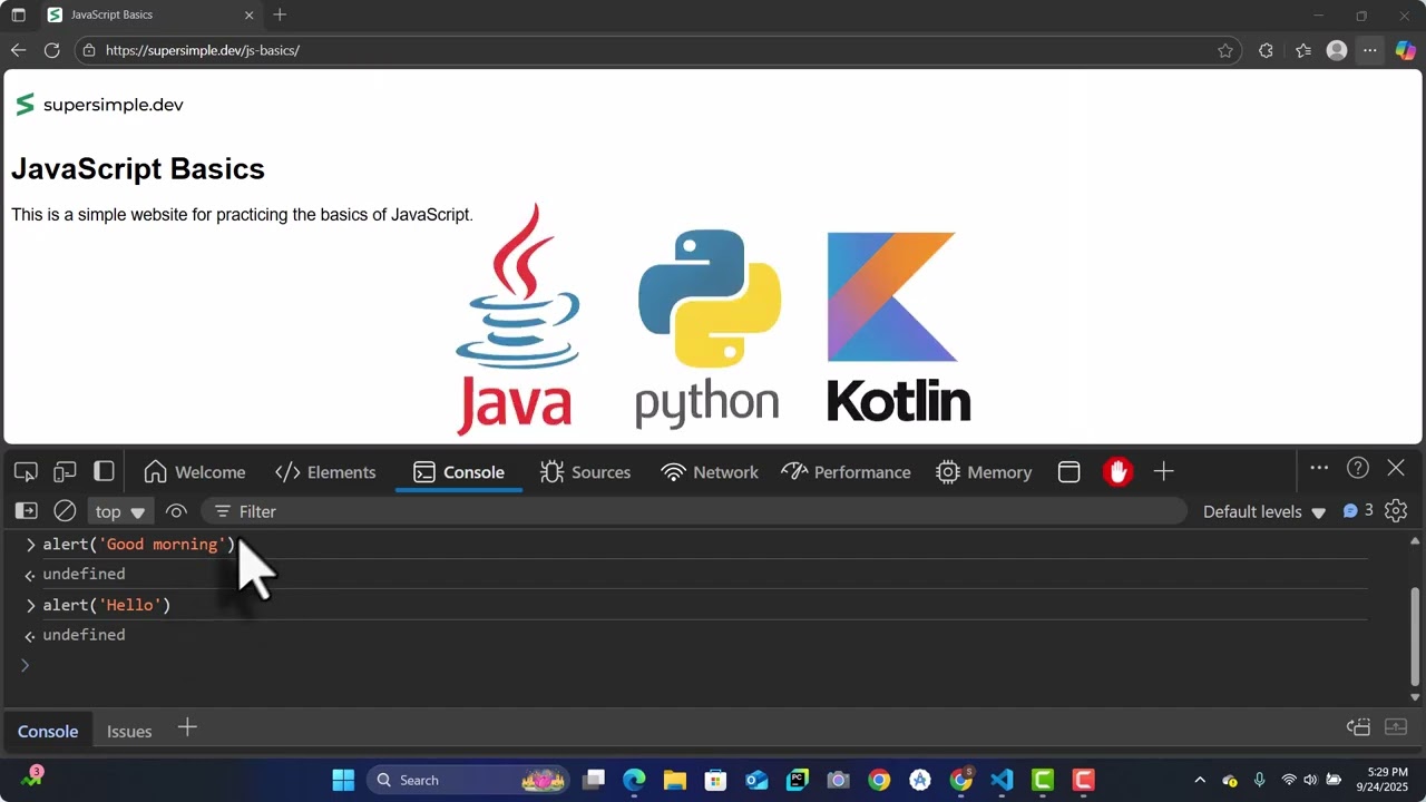 Учебник по основам JavaScript