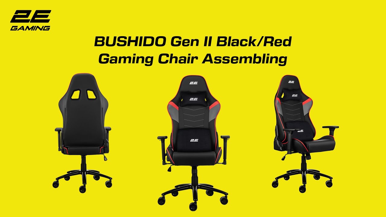 2E Gaming Chairs - BUSHIDO Gen II Black/Red