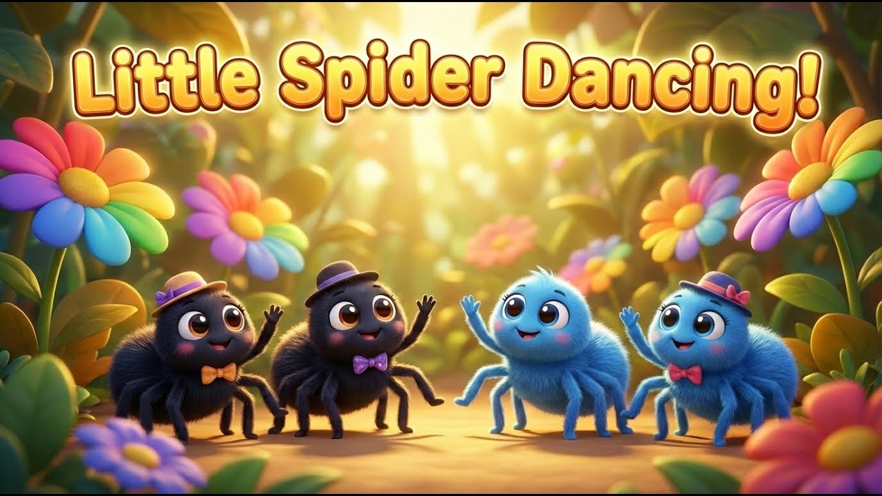 Little Spider Dancing 🕷️ | Fun Nursery Rhyme for Kids | Jungle Way