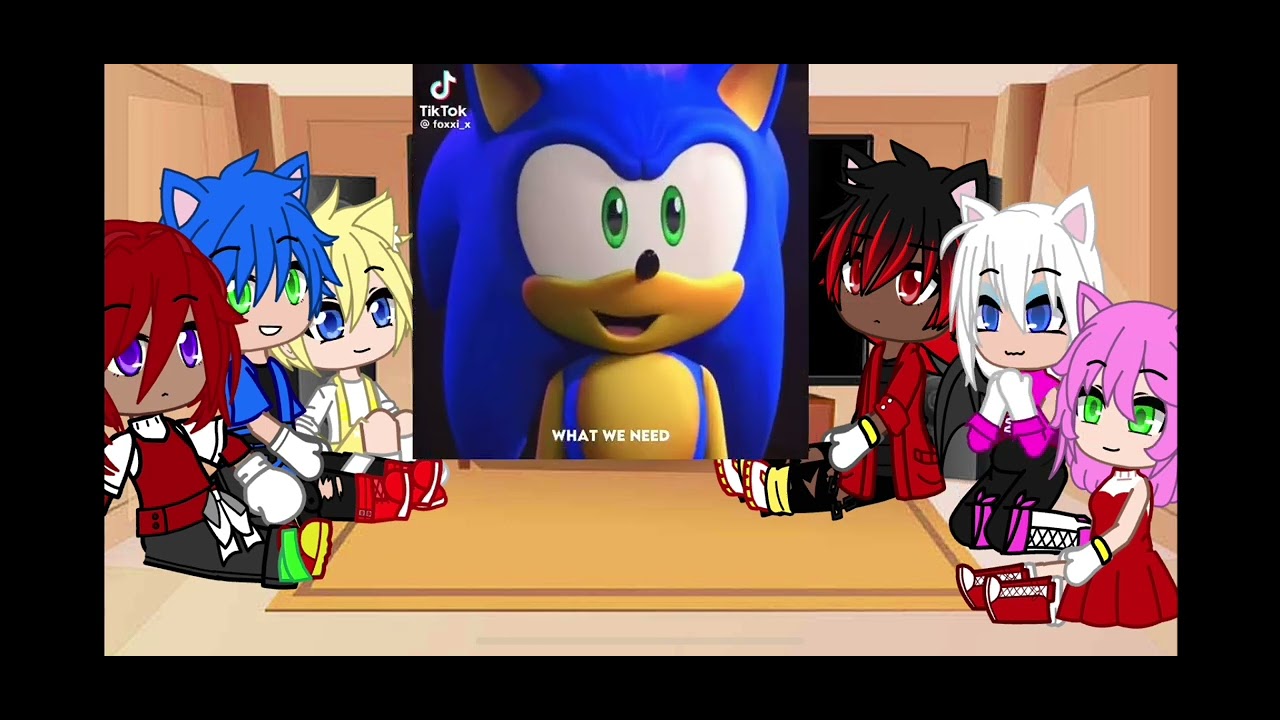 Sonic characters react to themselves and Sonic and the black knight ||Sonadow||