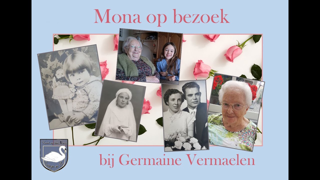 Mona op bezoek bij Germaine Vermaelen in Heist-op-den-Berg.