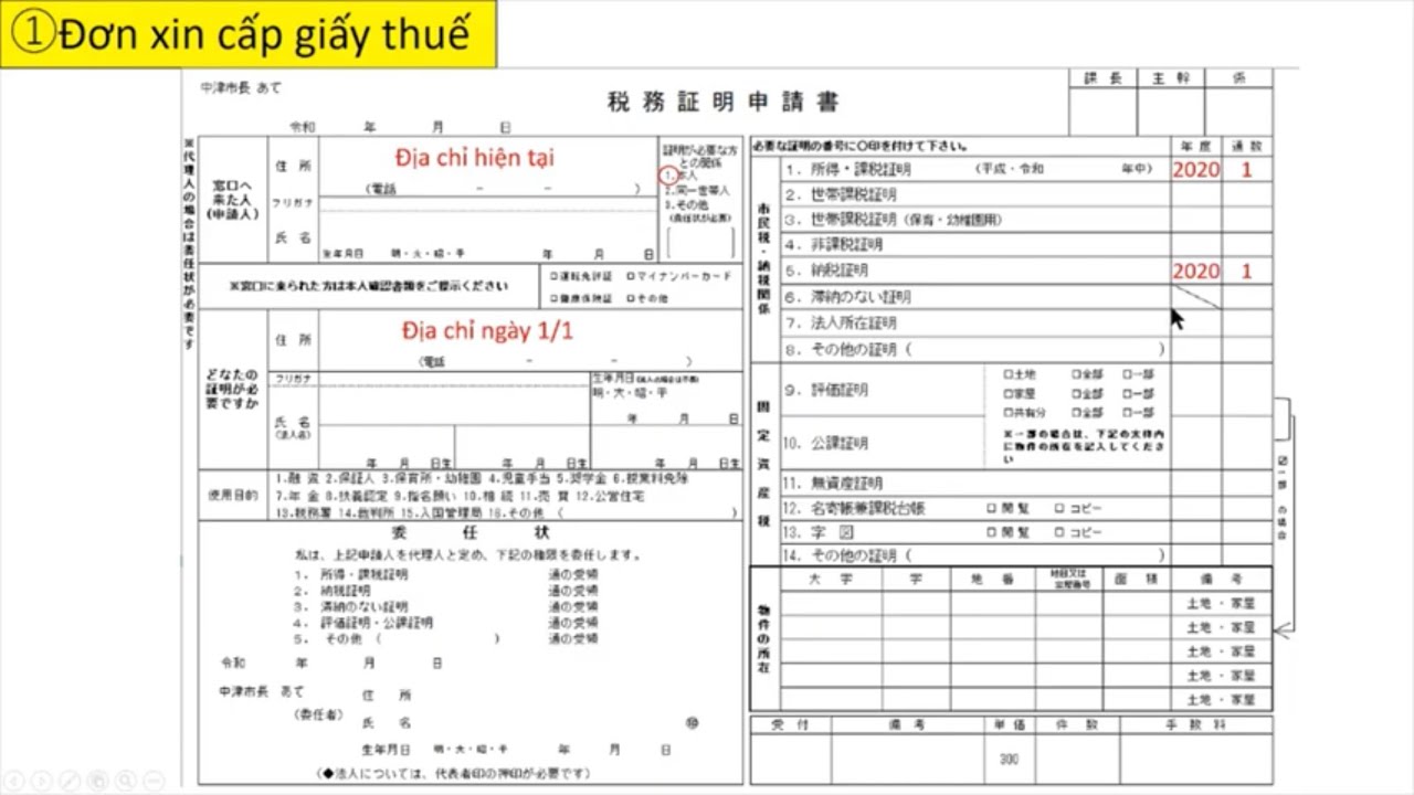 Xin giấy thuế qua Bưu Điện! Cực đơn giản