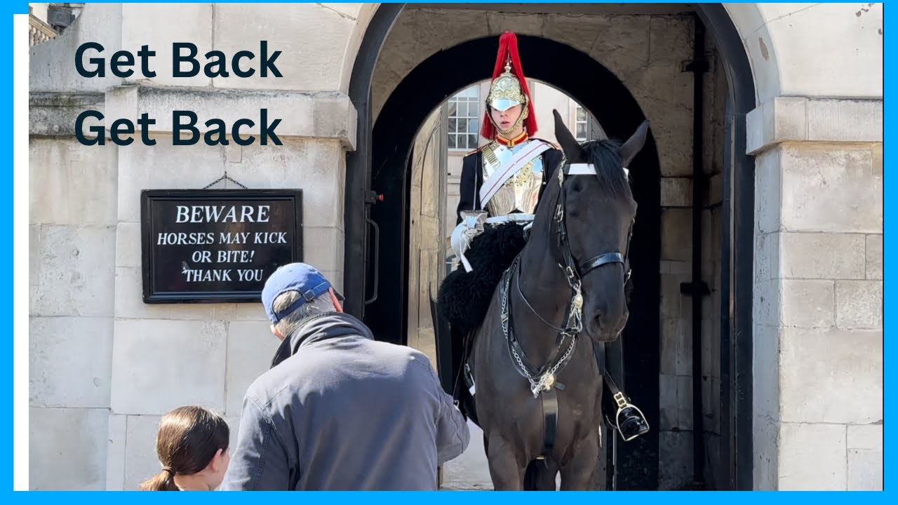 Get Back, Get Back, Go Back But He Did Not Shout Because Of The Child