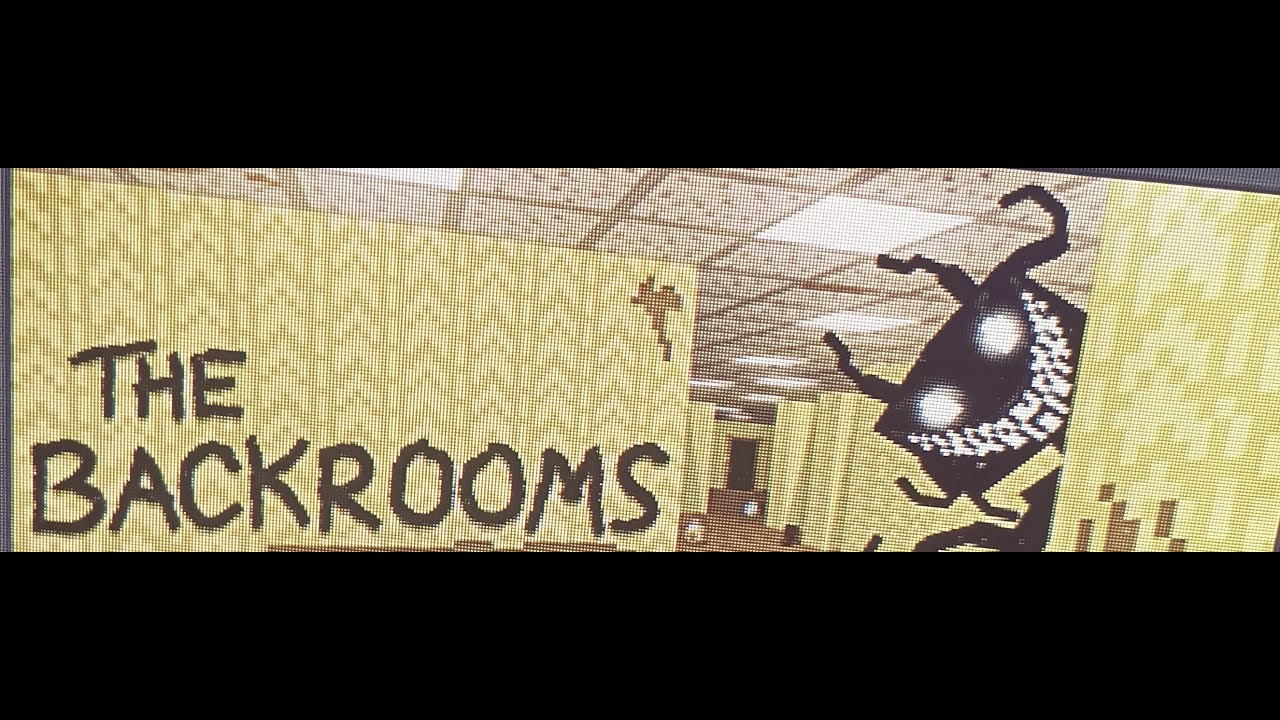 today i played the backrooms in mincraft. it was kind of scary
