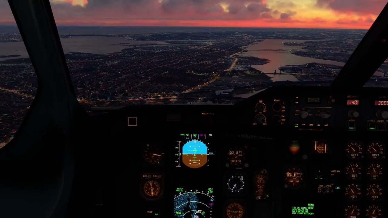 [MSFS 2020] UPS A306 - Rare, very gusty landing runway 29 in Newark (KEWR)