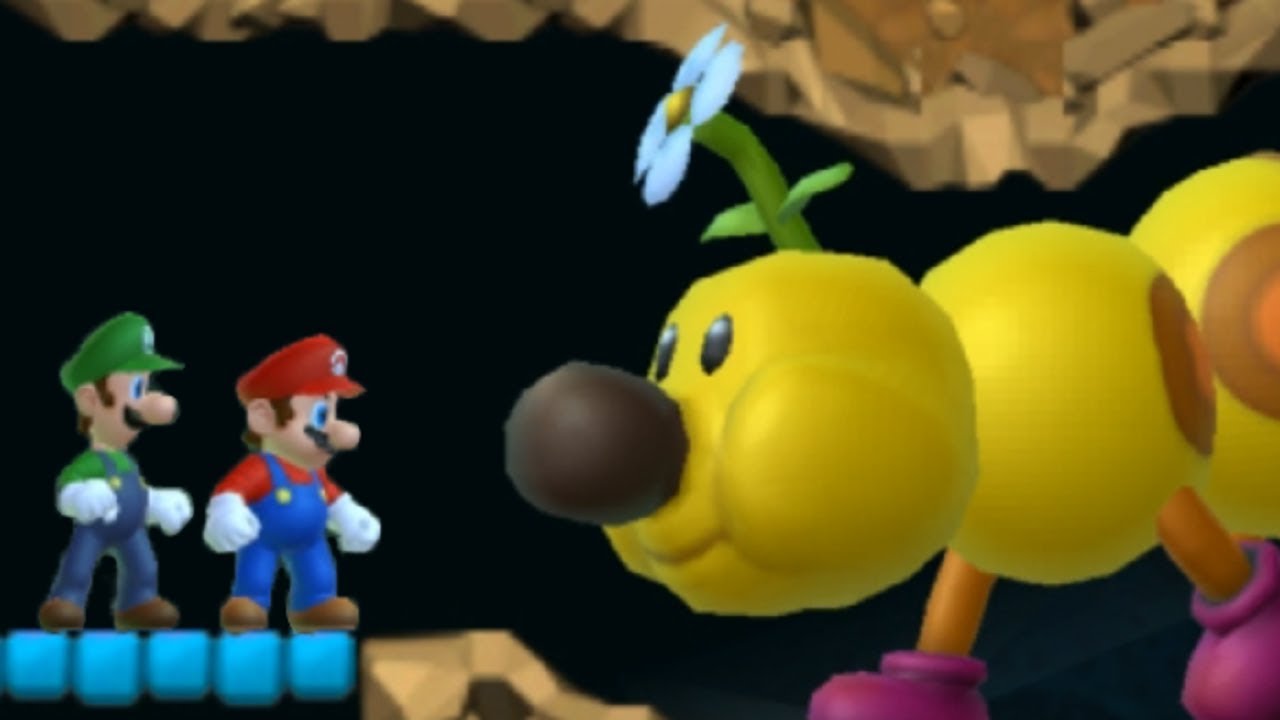 New Super Mario Bros Wii - All Underground Levels (2 Players)