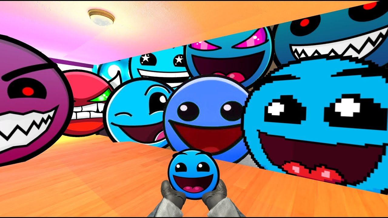 Saving Baby BlueFace From Geometry Dash Emoji  