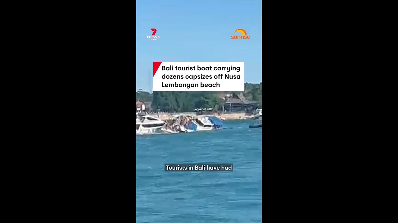 Bali tourist boat carrying dozens capsizes off Nusa Lembongan beach