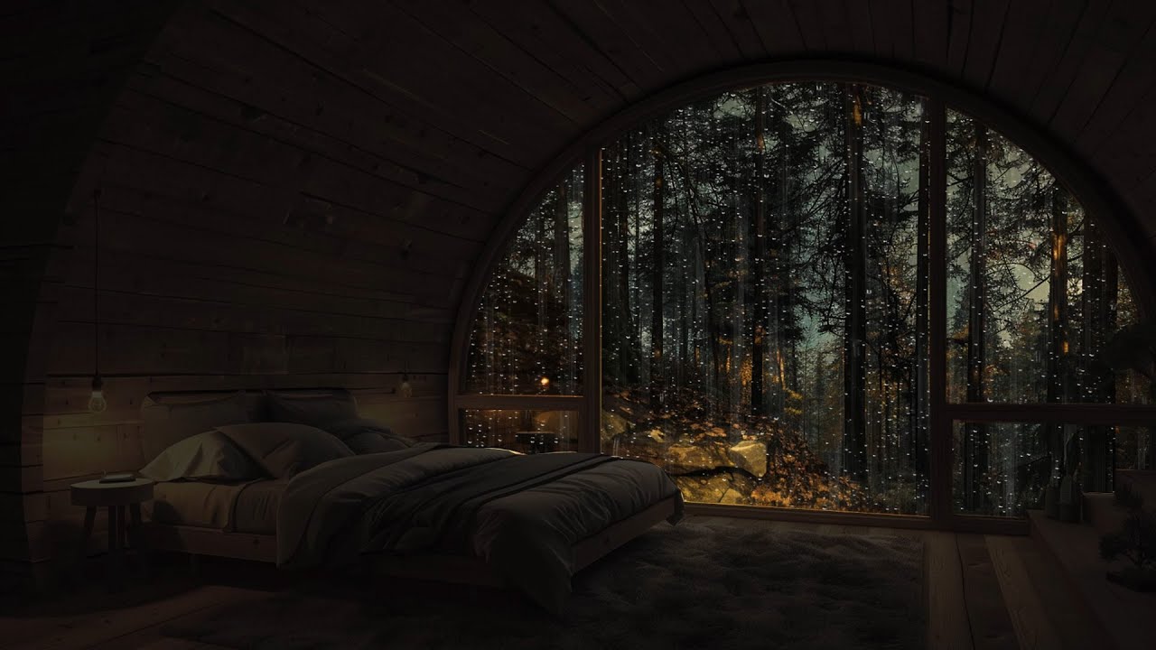 Rainy Afternoon Brings A Pleasant Feeling Combining Relaxing Sounds To Bring A Good Night's Sleep
